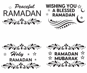 Ramadan Kareem Calligraphy with Bold and Bright Colors – Graphic Design Art & Illustration