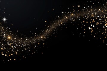 Obraz premium Gold glitter dots space backgrounds astronomy.