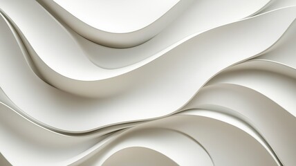 Waves Form a Calm Architectural Background