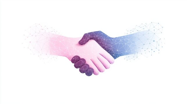 global Handshake Icon Stylized handshake image combined with a world map, symbolizing international agreements and global relations.