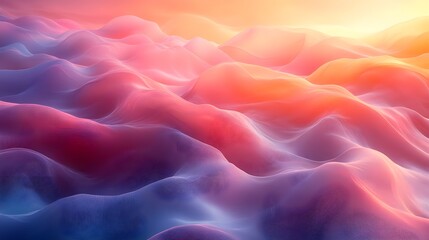 Obraz premium A modern and airy gradient mesh with subtle pastel overtones.