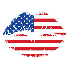 Naklejka premium American 4th of July ClipArt Featuring Independence Day Themed Illustrations 