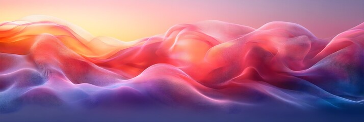 Obraz premium A modern and airy gradient mesh with subtle pastel overtones.