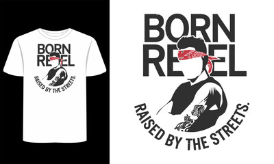 Skull T-Shirt Design | Horror Gothic Skeleton Grunge Vector, Punk Rock Streetwear Apparel