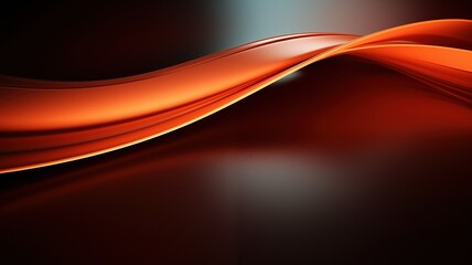 Naklejka premium Flowing Waves of Vibrant Orange and Red Hues