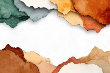 Colorful Handcrafted Watercolor Paper Texture Background for Creative Design Projects and Custom Artworks