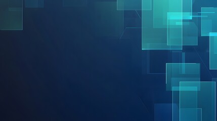 Abstract Blue Green Geometric Shapes Background Design