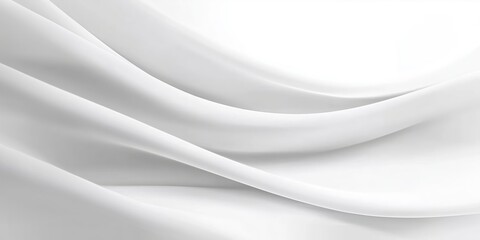 Smooth White Satin Draped Elegantly in Soft Natural Light Creating a Serene Atmosphere