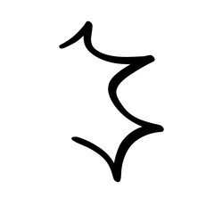 Fototapeta premium Line doodle sparkle