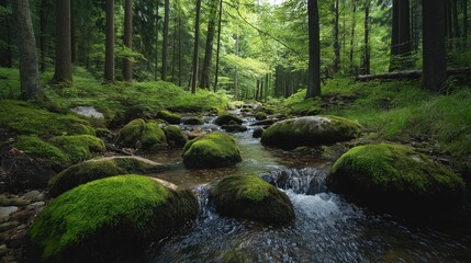 Obraz premium nice theme landscape, peaceful place