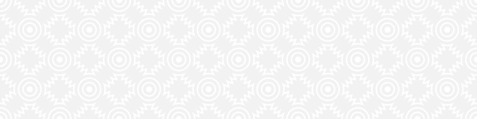 Seamless trendy pattern of stripes and diamonds, geometric white shapes for textiles and wallpaper. Abstract panoramic pattern on a gray background for a New Year or wedding cover or card.