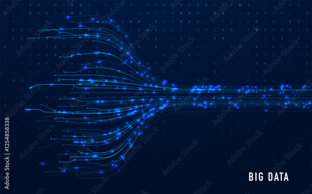 Poster abstract big data code representation. modern high-tech data background. graphic concept for your de