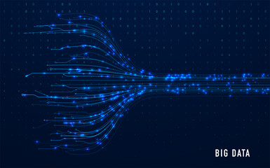 Abstract big data code representation. Modern high-tech data background. Graphic concept for your design