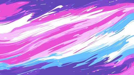 Abstract Fluid Brushstrokes With Blue Pink And White Colors Artistic Design Pattern Graphic