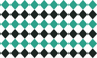 two tone green and black diamond repeat horizontal strip pattern, replete image design for fabric printing