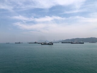 Obraz premium ship in the sea