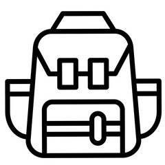 Sketch backpack, a symbol of adventure and school.