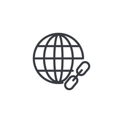 External Linking line icon