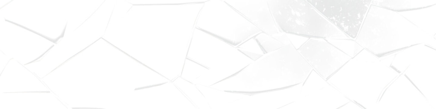 white glass fragments spitter isolated on white or transparent png