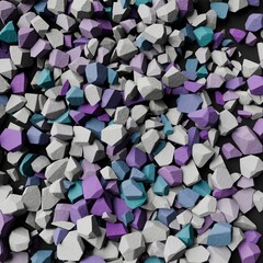 Colorful Crushed Stone Texture