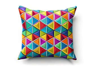 Geometric Pillow Line Art, Minimalist Home Decor, Abstract Throw Pillow Design, Modern Textile Pattern, Stylish Cushion Illustration