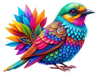 Obraz premium Macro Photography: Bold Bird Designs with Free-Spirited Boho Vibes - Stock Photo