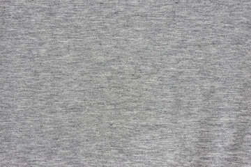 Gray cotton shirt fabric texture background.