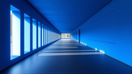 abstract minimalistic modern architectural structure with clean geometric lines. Generative AI . Generative AI