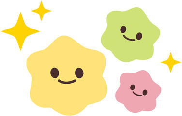 Probiotics Icon, Cartoon Style
