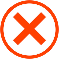 Obraz premium Close Wrong Sign