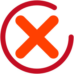 Obraz premium Close Wrong Sign