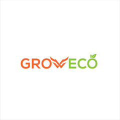 GrowEco Logo – a sleek, nature-inspired design perfect for eco-friendly brands. Ideal for sustainable businesses, gardening, and organic products. Available in high-quality vector format.