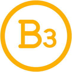 Vitamin B3 Line icon
