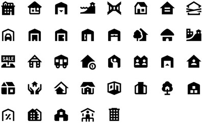 Set of Real Estate icons	

