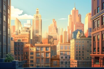 Fototapeta premium Cityscape architecture metropolis building.