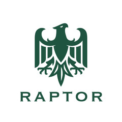 Prestigious Eagle Logo Heraldry Crest Emblem Design