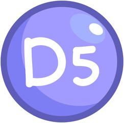 Obraz premium Vitamin D5 Icon