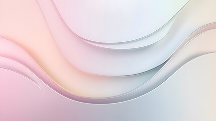 Soft pastel waves create an abstract three dimensional background