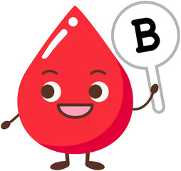 Cartoon Blood type B