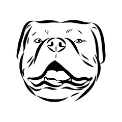 Alapaha Blue Blood Bulldog silhouette design