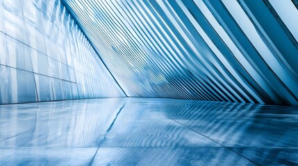 Minimalist background, white and blue, modern architecture, lines
