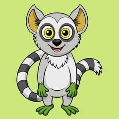 unique lemur vector