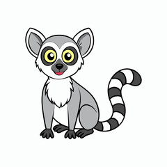 Obraz premium lemur vector art