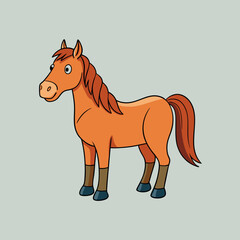 vector illustration of a horse