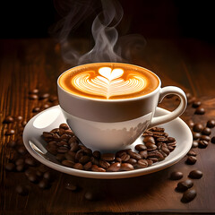 Perfect Latte Art generative AI r