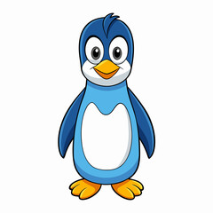 penguin isolated on white