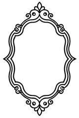 frame with floral ornament