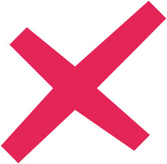 Fototapeta premium Cross Sign X icon