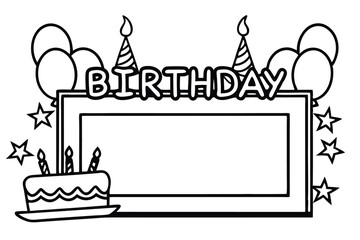 birthday card with cake