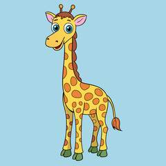 Fototapeta premium giraffe vector illustration
